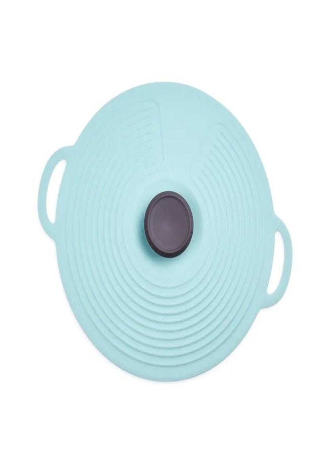 ZUGAD Silicone Lids, Reusable Suction Microwave Food Storage Cover Food-Grade Grip fits Cups, Bowls, Plates, Pots, Fridge Dishwasher Safe (1Pcs) (Multicolor) (Small) - Image 1